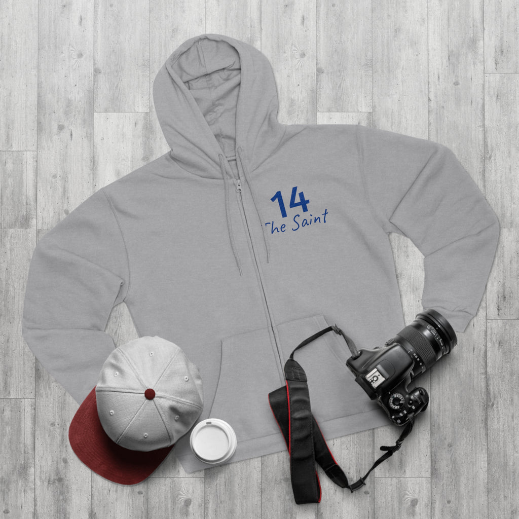 Touchdown Saint Headstand Zip Hoodie — Viral Celebration Football Sweatshirt