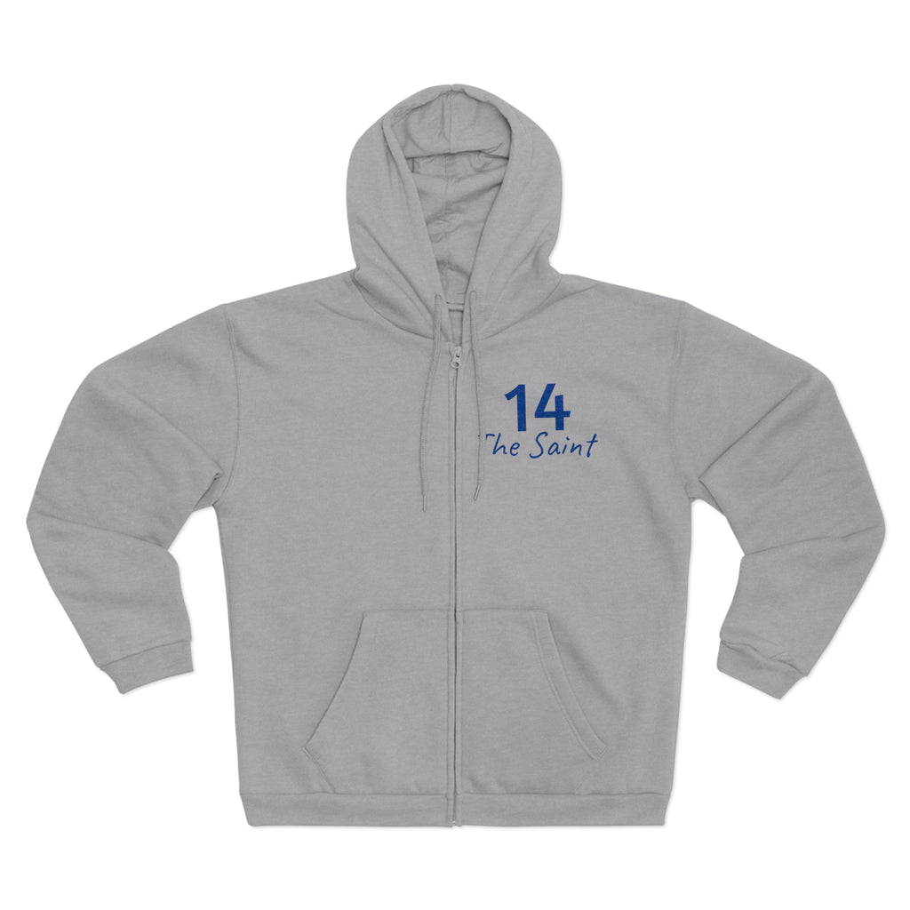 Touchdown Saint Headstand Zip Hoodie — Viral Celebration Football Sweatshirt