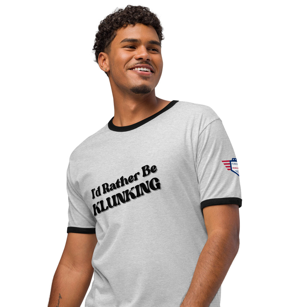 I’d Rather Be Klunking - Unisex ringer t-shirt