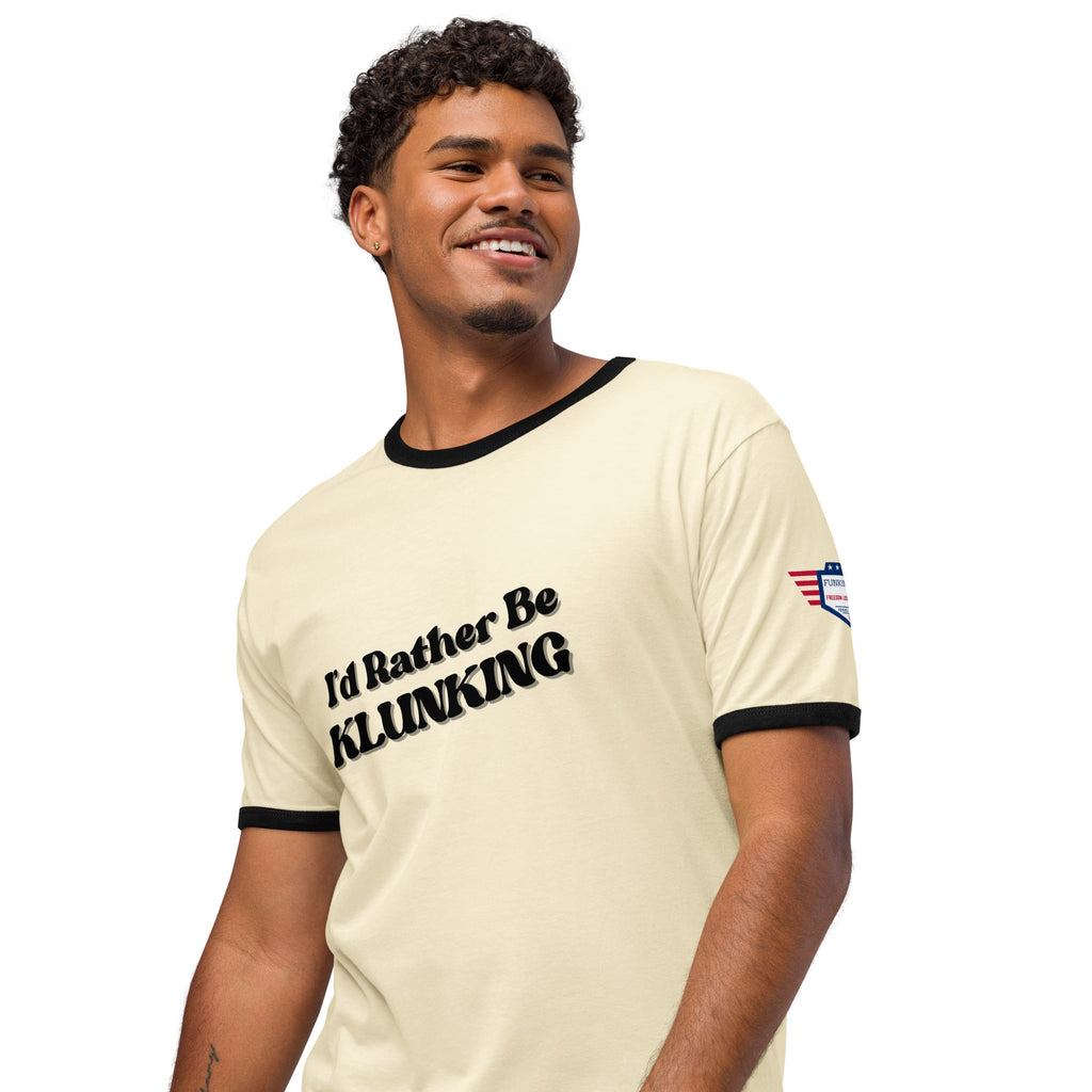 I’d Rather Be Klunking - Unisex ringer t-shirt